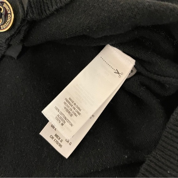 Juicy Couture Black Button Up Cardigan - Size L - Picture 12 of 13